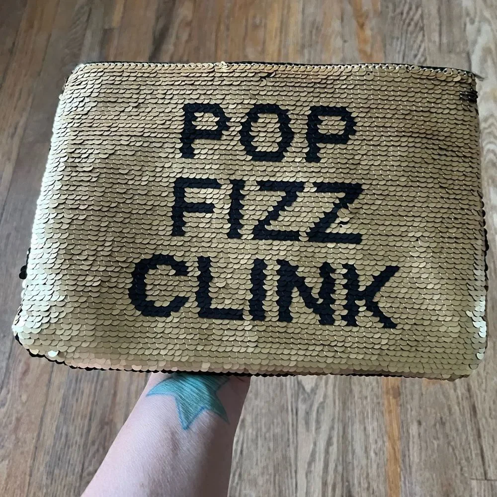 Sequined Reversible Clutch
